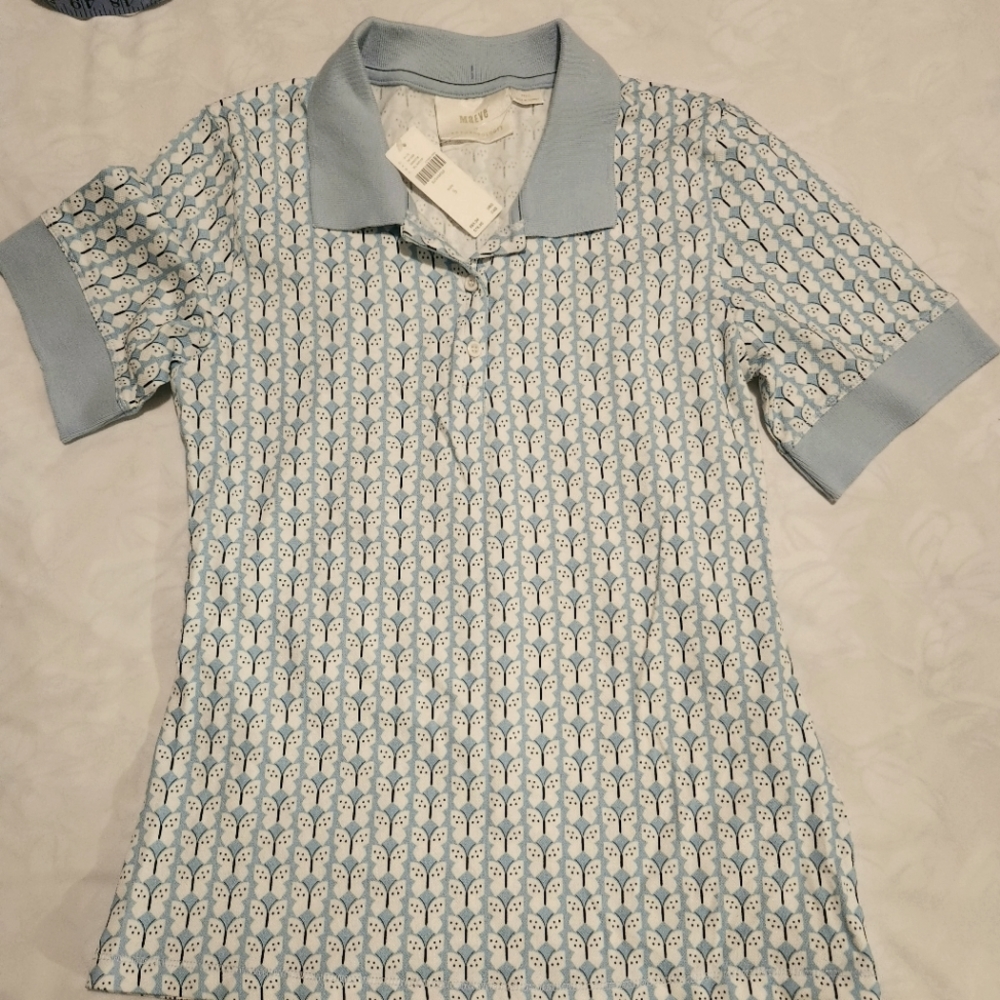 **💥4 for $50** Maeve Athropologie Butterfly NWT collared shirt. Sz Small.
